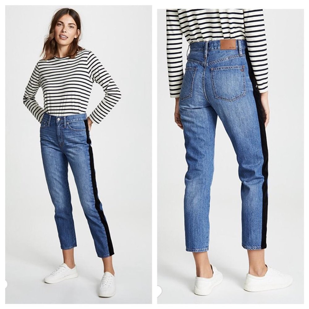 MADEWELL THE PERFECT VINTAGE JEAN TUX STRIPED